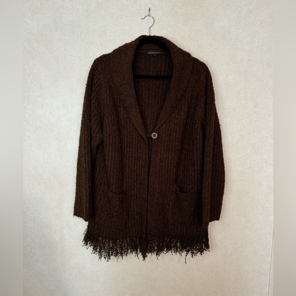 Western Connection 2 Fringe Cardigan Size XXL